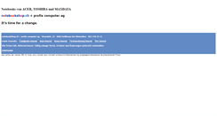 Desktop Screenshot of notebookshop.ch