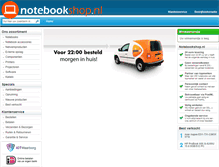 Tablet Screenshot of notebookshop.nl